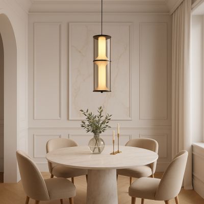 Light Prestige Aeris lampa wisząca 1x25 W czarna LP-2137/2P TR