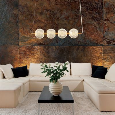 Light Prestige Diamond lampa wisząca 4x5 W złota LP-2202/4LGD