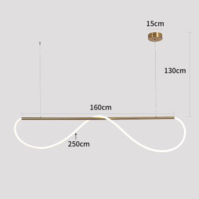 Light Prestige Meleca lampa wisząca 1x36 W biała-złota LP-2345/1PM