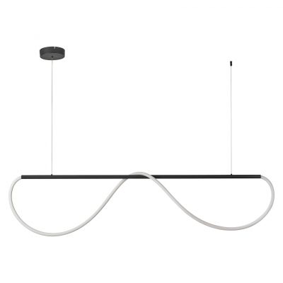 Light Prestige Meleca lampa wisząca 1x36 W biała-czarna LP-2345/1PMBK