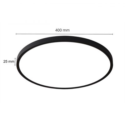 Light Prestige California plafon 1x36 W czarny LP-2505/1C-40 BK