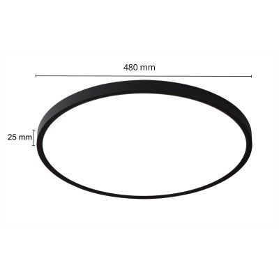 Light Prestige California plafon 1x40 W czarny LP-2505/1C-48 BK