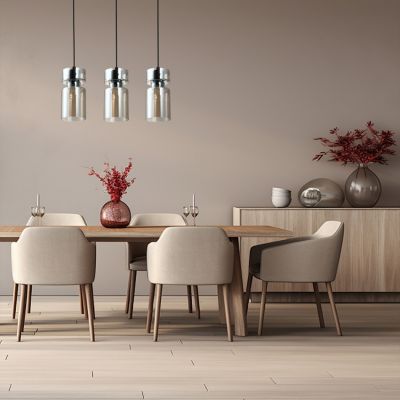 Light Prestige Nivio lampa wisząca 3x15 W przydymiona LP-2811/3L AM