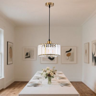 Light Prestige Vetro lampa wisząca 1x15 W złota LP-2910/1P GD round