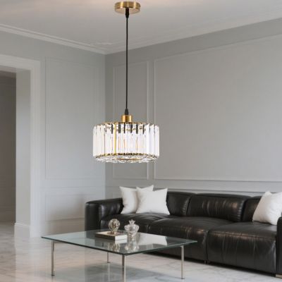 Light Prestige Vetro lampa wisząca 1x15 W złota LP-2910/1P GD round