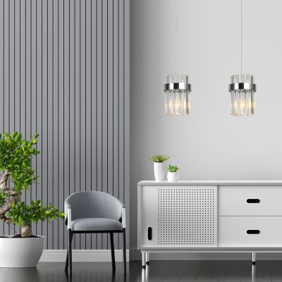 Light Prestige Vetro lampa wisząca 2x10 W chrom LP-2910/2L CH