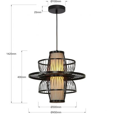 Light Prestige Astra lampa wisząca 1x15 W czarna LP-3110/1P BK