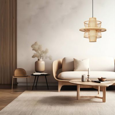 Light Prestige Astra lampa wisząca 1x15 W ratan LP-3110/1P NT