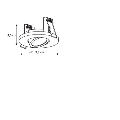 Light Prestige Lagos lampa do zabudowy 1x8 W chrom LP-4425/1RMCH