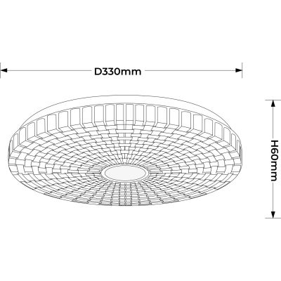 Light Prestige Solaro plafon 1x18 W biały LP-5490/1C-33 WH