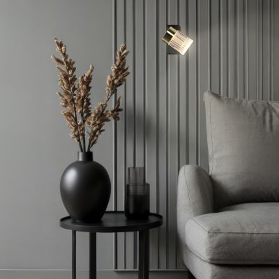 Light Prestige Erovia lampa podsufitowa 1x6 W czarna-złota LP-5923/1WS GD