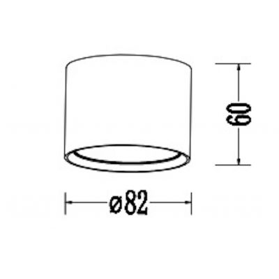 Light Prestige Kendal lampa podsufitowa 1x7 W czarna LP63311SMGX53BK