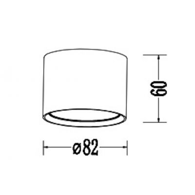 Light Prestige Kendal lampa podsufitowa 1x7 W biała LP63311SMIP65WH