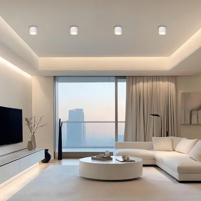 Light Prestige Kendal lampa podsufitowa 1x7 W biała LP63311SMLWH