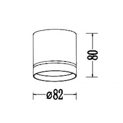 Light Prestige Kendal lampa podsufitowa 1x7 W biała LP63311SMR1WHmovable