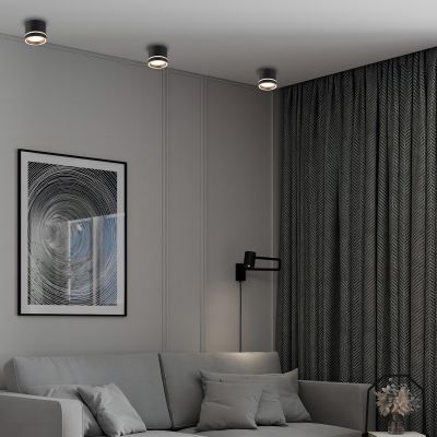 Light Prestige Kendal lampa podsufitowa 1x7 W czarna LP63311SMR2BK