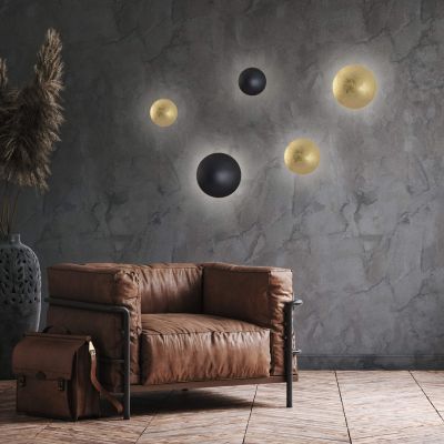 Light Prestige Platillo lampa ścienna 1x6 W czarny LP-8102/1C-6W BK CCT