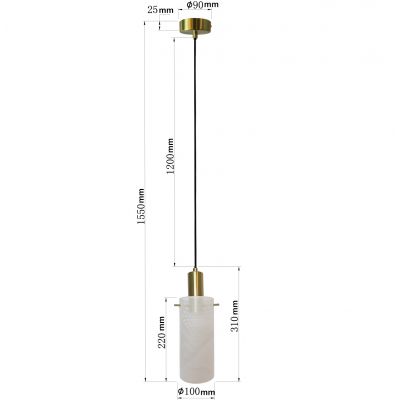 Light Prestige Tirana lampa wisząca 1x40 W biała LP-945/1PWH