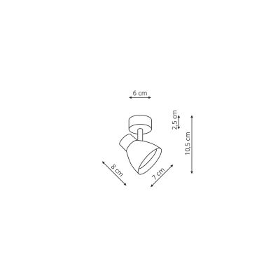 Light Prestige Dravo lampa podsufitowa 1x8 W biała LP-9523/1WS WH