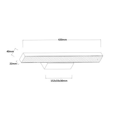 Light Prestige Aqua kinkiet 1x12 W biały LP-987/1W S WH
