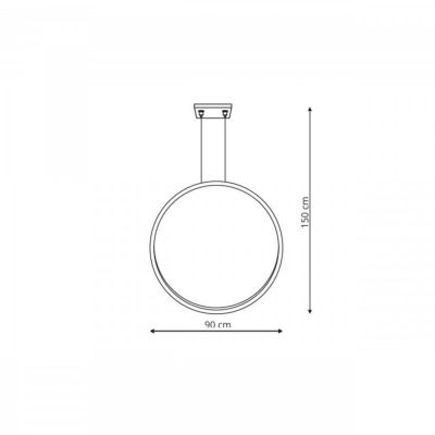 Light Prestige Mirror lampa wisząca 1x33 W złota LP-999/1P S GD CCT