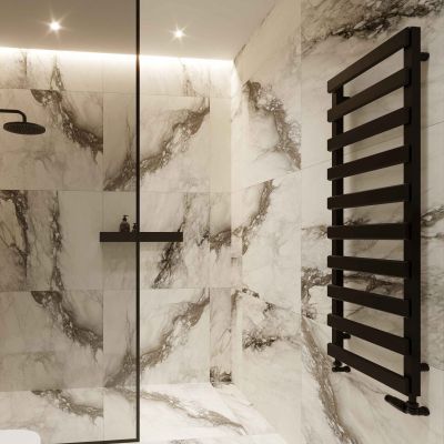 Luxrad Scala New grzejnik łazienkowy dekoracyjny 123x50 cm biały SCN123005009003