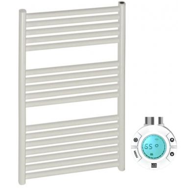 Zestaw Luxrad Ares Elektro grzejnik elektryczny 115,2x45 cm z grzałką biały (ARES11524509003ERG, GLX600B)