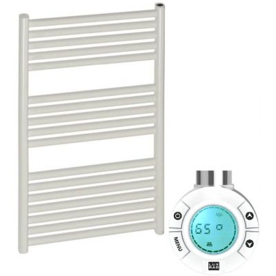 Zestaw Luxrad Ares Elektro grzejnik elektryczny 64,8x45 cm z grzałką biały (ARES6484509003ERG, GLX400B)