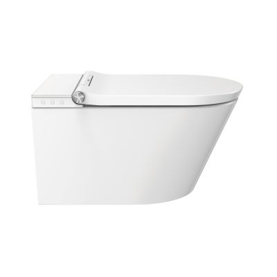 Major&Maker Deluxe A + Coral White toaleta myjąca ze stelażem i przyciskiem wisząca bez kołnierza biała 4020FWS200302W