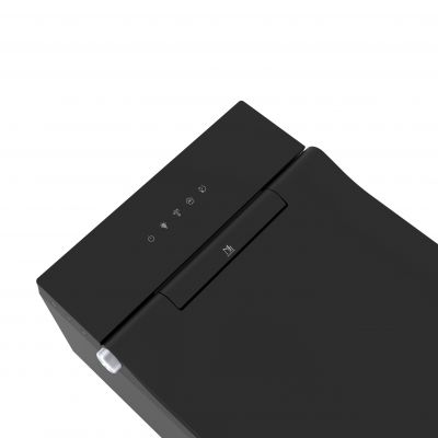 Major&Maker Black Pearl + Coral Black toaleta myjąca ze stelażem wisząca bez kołnierza czarna 4030FS200302B