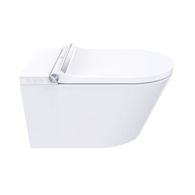 Major&Maker Classic + Coral White toaleta myjąca ze stelażem i przyciskiem wisząca bez kołnierza biała 4050FWS200302W