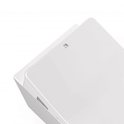 Major&Maker Topaz White + Coral Black toaleta myjąca ze stelażem i przyciskiem czarnym 4701FWS200302B