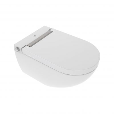 Major&Maker Royal + Coral Black toaleta myjąca ze stelażem i przyciskiem wisząca bez kołnierza biała I65S200302B