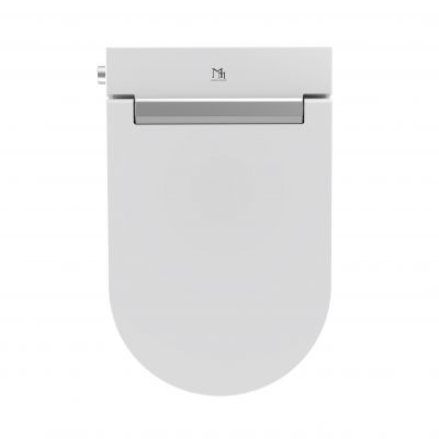Major&Maker Royal + Coral Black toaleta myjąca ze stelażem i przyciskiem wisząca bez kołnierza biała I65S200302B