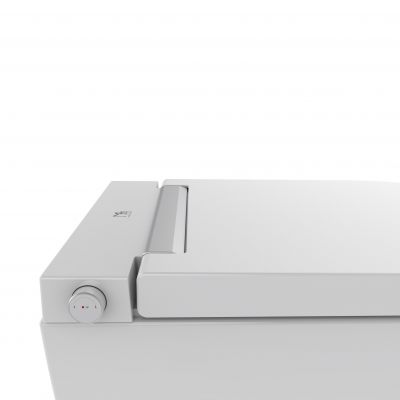 Major&Maker Royal + Coral Black toaleta myjąca ze stelażem i przyciskiem wisząca bez kołnierza biała I65S200302B