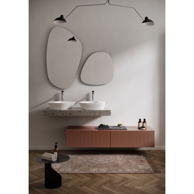 Meissen Keramik Kontra blat naszafkowy 140,4x42,8 cm marsala S1004-014