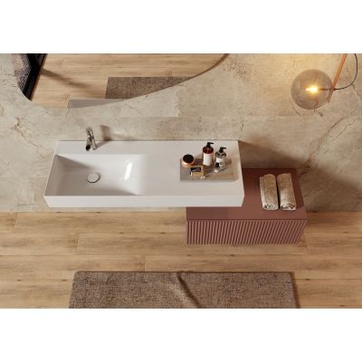 Meissen Keramik Kontra blat naszafkowy 140,4x42,8 cm marsala S1004-014