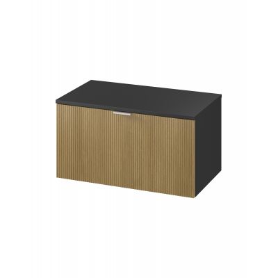 Meissen Keramik Werta szafka z blatem 79,8x45x42,1 cm podumywalkowa wisząca antracyt S1005-009