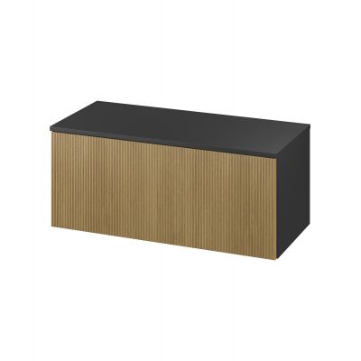 Meissen Keramik Werta szafka z blatem 99,8x45x42,1 cm podumywalkowa wisząca antracyt S1005-010