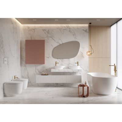 Meissen Keramik Kontra blat 80x50 cm biały S801-528