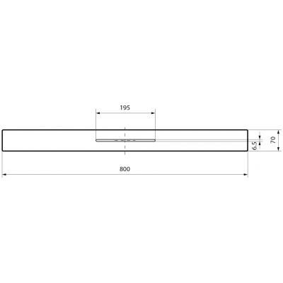 Meissen Keramik Kontra maskownica do brodzika stal szczotkowana S1004-046
