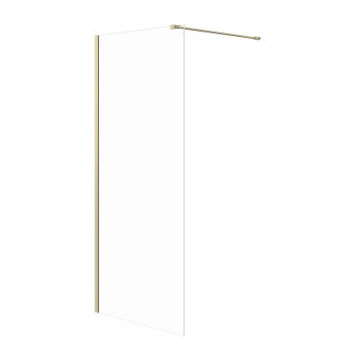 Meissen Keramik Kontra ścianka prysznicowa walk-in 90 cm złoty szczotkowany/szkło przezroczyste S169-009