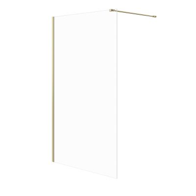 Meissen Keramik Kontra ścianka prysznicowa walk-in 120 cm złoty szczotkowany/szkło przezroczyste S169-011