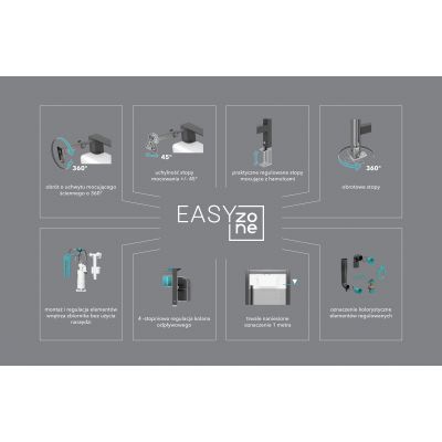 Meissen Keramik Eterna 2 stelaż podtynkowy do miski WC wiszącej K97-0575