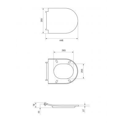 Meissen Keramik Werta deska sedesowa wolnoopadająca biała K691-007