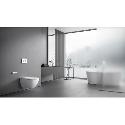 Meissen Keramik Genera Ultimate Square toaleta myjąca wisząca biała S701-515