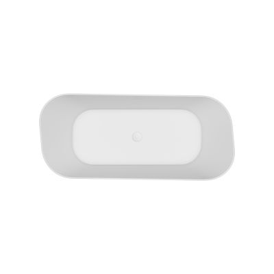 Meissen Keramik Kontra wanna wolnostojąca 169,5x75,5 cm prostokątna biała S301-358