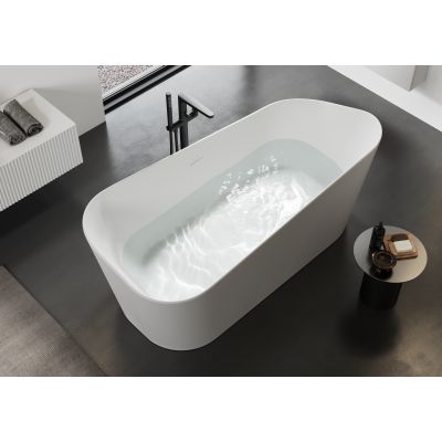 Meissen Keramik Kontra wanna wolnostojąca 169,5x75,5 cm prostokątna biała S301-358