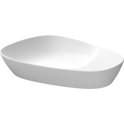 Meissen Keramik Kontra umywalka 60x40 cm nablatowa asymetryczna biała K682-001