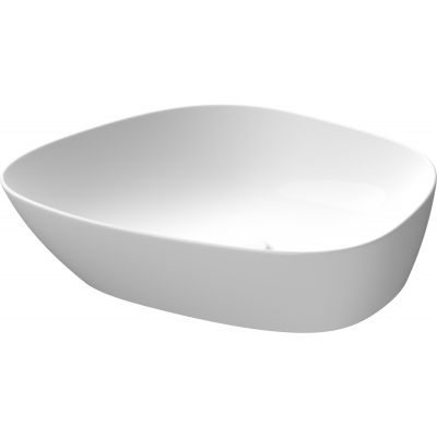 Meissen Keramik Kontra umywalka 48x40 cm nablatowa asymetryczna biała K682-004